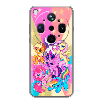Силиконовый чехол на OPPO Find X9 Ultra с принтом My little pony Дружба чудо