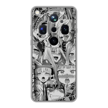 Силиконовый чехол на OPPO Find X9 Ultra с принтом Ahegao Ахегао Аниме