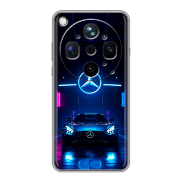 Силиконовый чехол на OPPO Find X9 Ultra с принтом Mercedes Мерседес