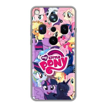 Силиконовый чехол на OPPO Find X9 Ultra с принтом My little pony Дружба чудо