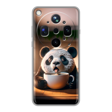 Силиконовый чехол на OPPO Find X9 Ultra с принтом смешная панда