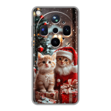 Силиконовый чехол на OPPO Find X9 Ultra с принтом Новый год