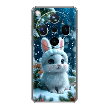 Силиконовый чехол на OPPO Find X9 Ultra с принтом Новый год