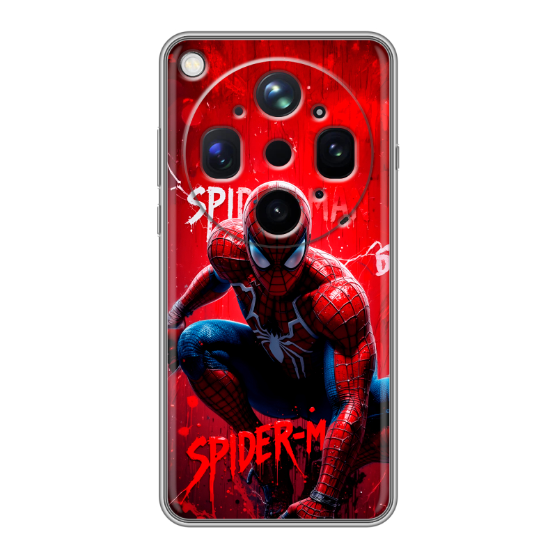 Силиконовый чехол на OPPO Find X9 Ultra с принтом Spiderman Человек паук Силиконовый чехол на OPPO Find X9 Ultra с принтом Spiderman Человек паук