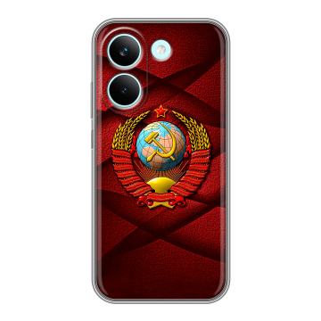 Силиконовый чехол на Poco X8 Pro с принтом Герб СССР
