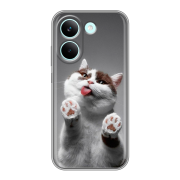 Силиконовый чехол на Poco X8 Pro с принтом Коты