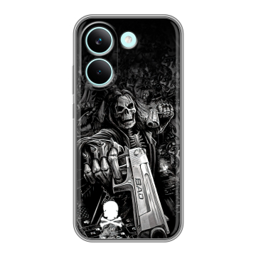 Силиконовый чехол на Poco X8 Pro с принтом Скелет