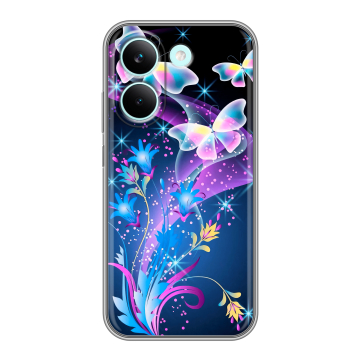 Силиконовый чехол на Poco X8 Pro с принтом Бабочки