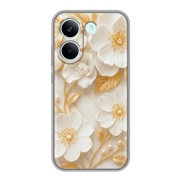 Силиконовый чехол на Poco X8 Pro с принтом Цветы