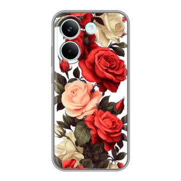 Силиконовый чехол на Poco X8 Pro с принтом Розы