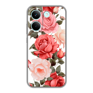 Силиконовый чехол на Poco X8 Pro с принтом Розы