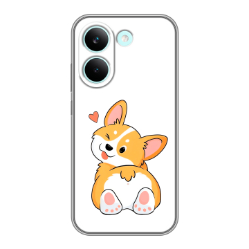 Силиконовый чехол на Poco X8 Pro с принтом Корги