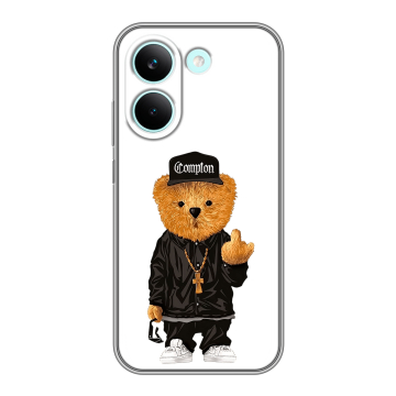 Силиконовый чехол на Poco X8 Pro с принтом Плюшевый медведь