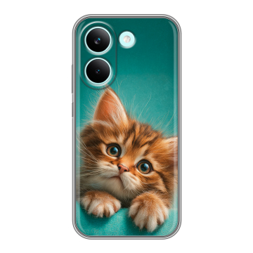 Силиконовый чехол на Poco X8 Pro с принтом котенок