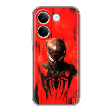 Силиконовый чехол на Poco X8 Pro с принтом человек паук spiderman