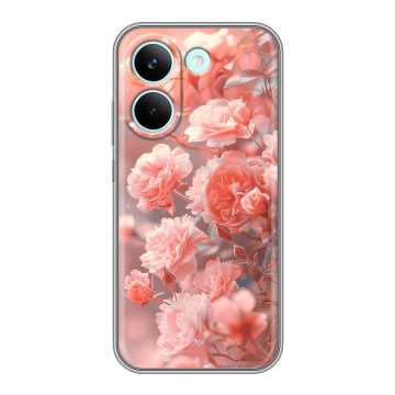 Силиконовый чехол на Poco X8 Pro с принтом Розы цветы