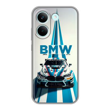 Силиконовый чехол на Poco X8 Pro с принтом БМВ BMW