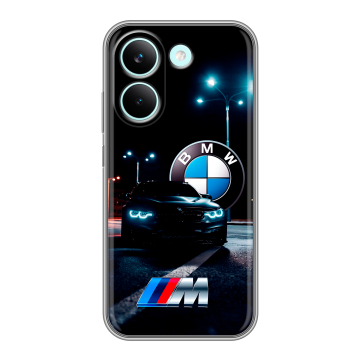 Силиконовый чехол на Poco X8 Pro с принтом БМВ BMW Силиконовый чехол на Poco X8 Pro с принтом БМВ BMW