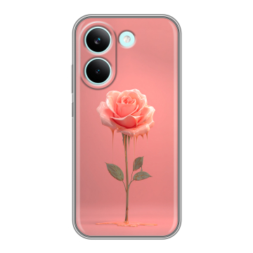 Силиконовый чехол на Poco X8 Pro с принтом Розовая роза Силиконовый чехол на Poco X8 Pro с принтом Розовая роза