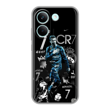 Силиконовый чехол на Poco X8 Pro с принтом Реал Роналдо Силиконовый чехол на Poco X8 Pro с принтом Реал Роналдо