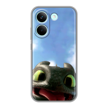 Силиконовый чехол на Poco X8 Pro с принтом Как приручить дракона
