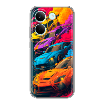 Силиконовый чехол на Poco X8 Pro с принтом Тачки Силиконовый чехол на Poco X8 Pro с принтом Тачки