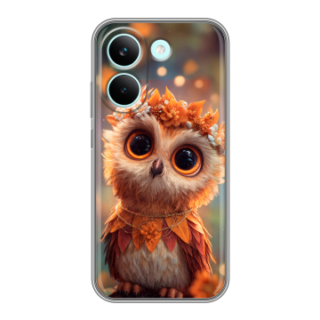Силиконовый чехол на Poco X8 Pro с принтом Милая сова