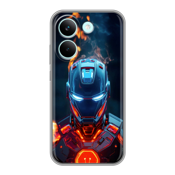 Силиконовый чехол на Poco X8 Pro с принтом IronMan Железный человек