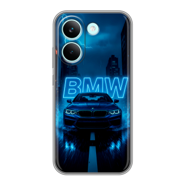 Силиконовый чехол на Poco X8 Pro с принтом BMW БМВ