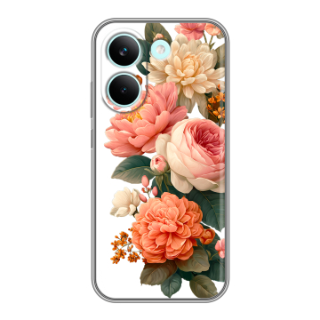 Силиконовый чехол на Poco X8 Pro с принтом цветы