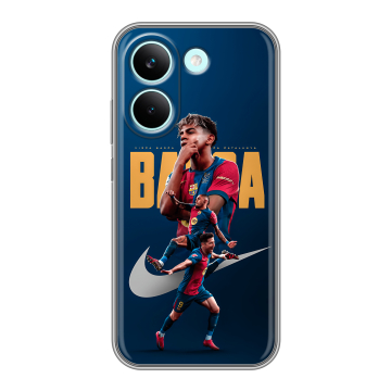 Силиконовый чехол на Poco X8 Pro с принтом Барселона Barca Yamal 