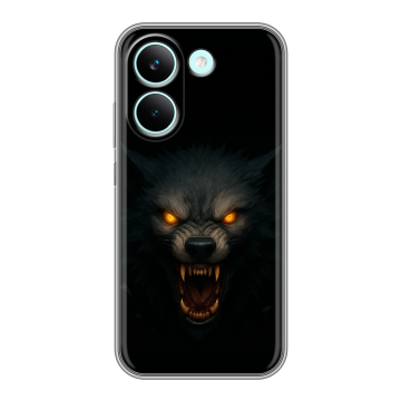 Силиконовый чехол на Poco X8 Pro с принтом Волк