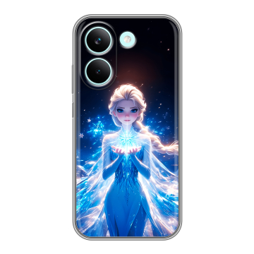 Силиконовый чехол на Poco X8 Pro с принтом Холодное сердце Frozen