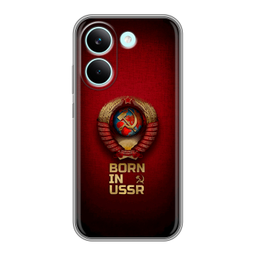 Силиконовый чехол на Poco X8 Pro с принтом Флаг Герб СССР