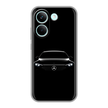 Силиконовый чехол на Poco X8 Pro с принтом Mercedes Мерседес
