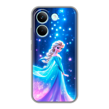 Силиконовый чехол на Poco X8 Pro с принтом Холодное сердце Frozen