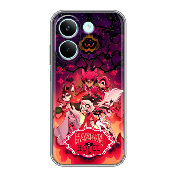 Силиконовый чехол на Poco X8 Pro с принтом Hazbin Hotel Отель Хазбин