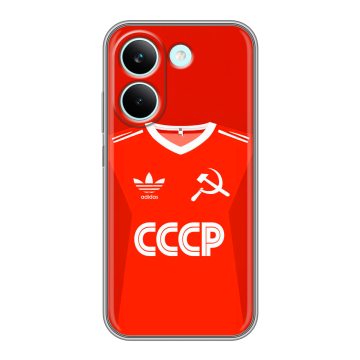 Силиконовый чехол на Poco X8 Pro с принтом Флаг Герб СССР