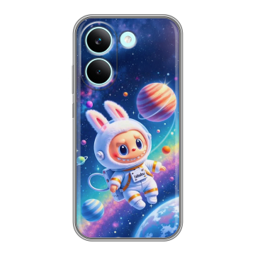 Силиконовый чехол на Poco X8 Pro с принтом Labubu Лабубу