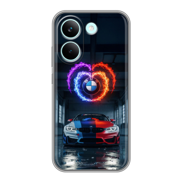 Силиконовый чехол на Poco X8 Pro с принтом BMW БМВ