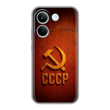 Силиконовый чехол на Poco X8 Pro с принтом Флаг Герб СССР