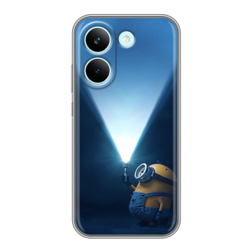 Силиконовый чехол на Poco X8 Pro с принтом Миньоны