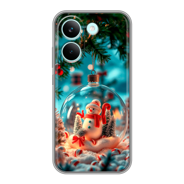 Силиконовый чехол на Poco X8 Pro с принтом Новый год