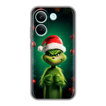 Силиконовый чехол на Poco X8 Pro с принтом Гринч Новый год Рождество