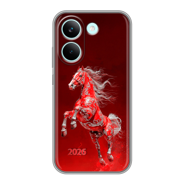 Силиконовый чехол на Poco X8 Pro с принтом Новый год