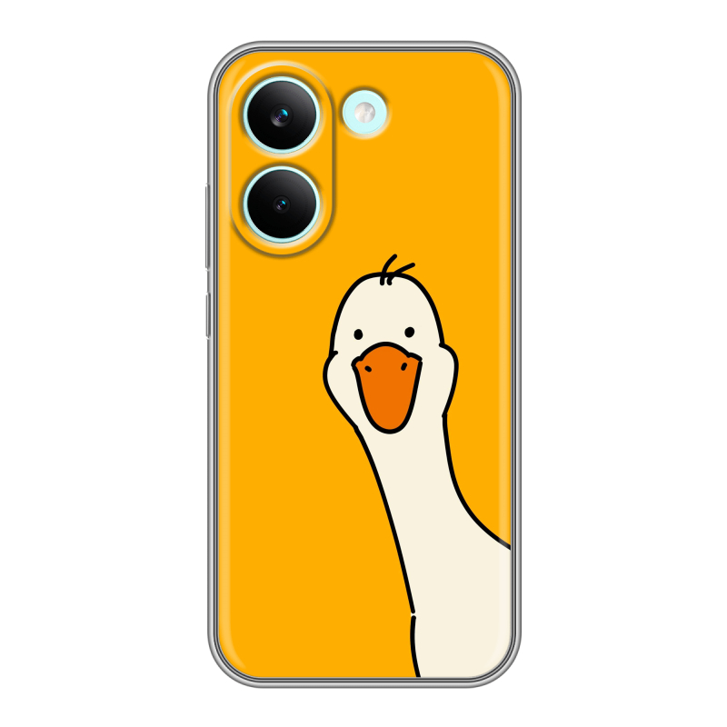 Силиконовый чехол на Poco X8 Pro с принтом Утка Силиконовый чехол на Poco X8 Pro с принтом Утка