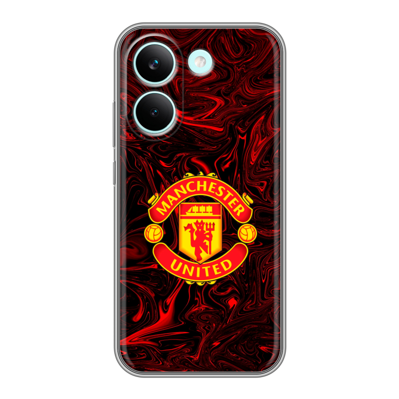 Силиконовый чехол на Poco X8 Pro с принтом Manchester United Силиконовый чехол на Poco X8 Pro с принтом Manchester United