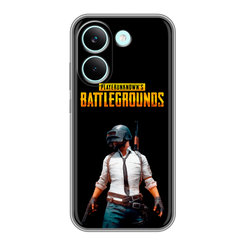 Силиконовый чехол на Poco X8 Pro с принтом PUGB ПАГБ Силиконовый чехол на Poco X8 Pro с принтом PUGB ПАГБ