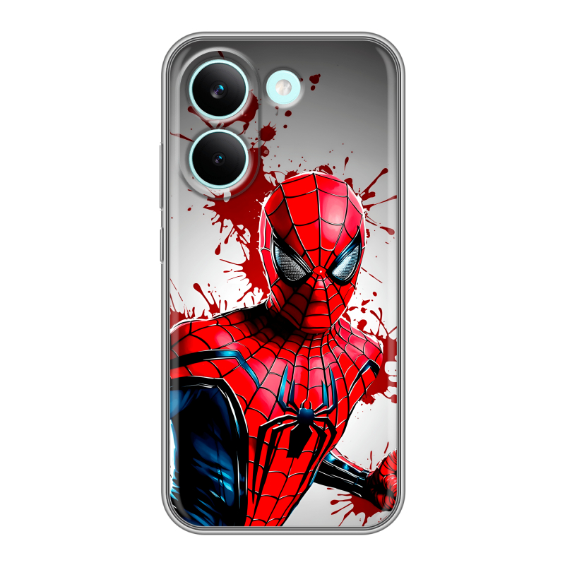 Силиконовый чехол на Poco X8 Pro с принтом Spiderman Человек паук Силиконовый чехол на Poco X8 Pro с принтом Spiderman Человек паук