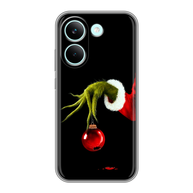 Силиконовый чехол на Poco X8 Pro с принтом Новый год Гринч Силиконовый чехол на Poco X8 Pro с принтом Новый год Гринч